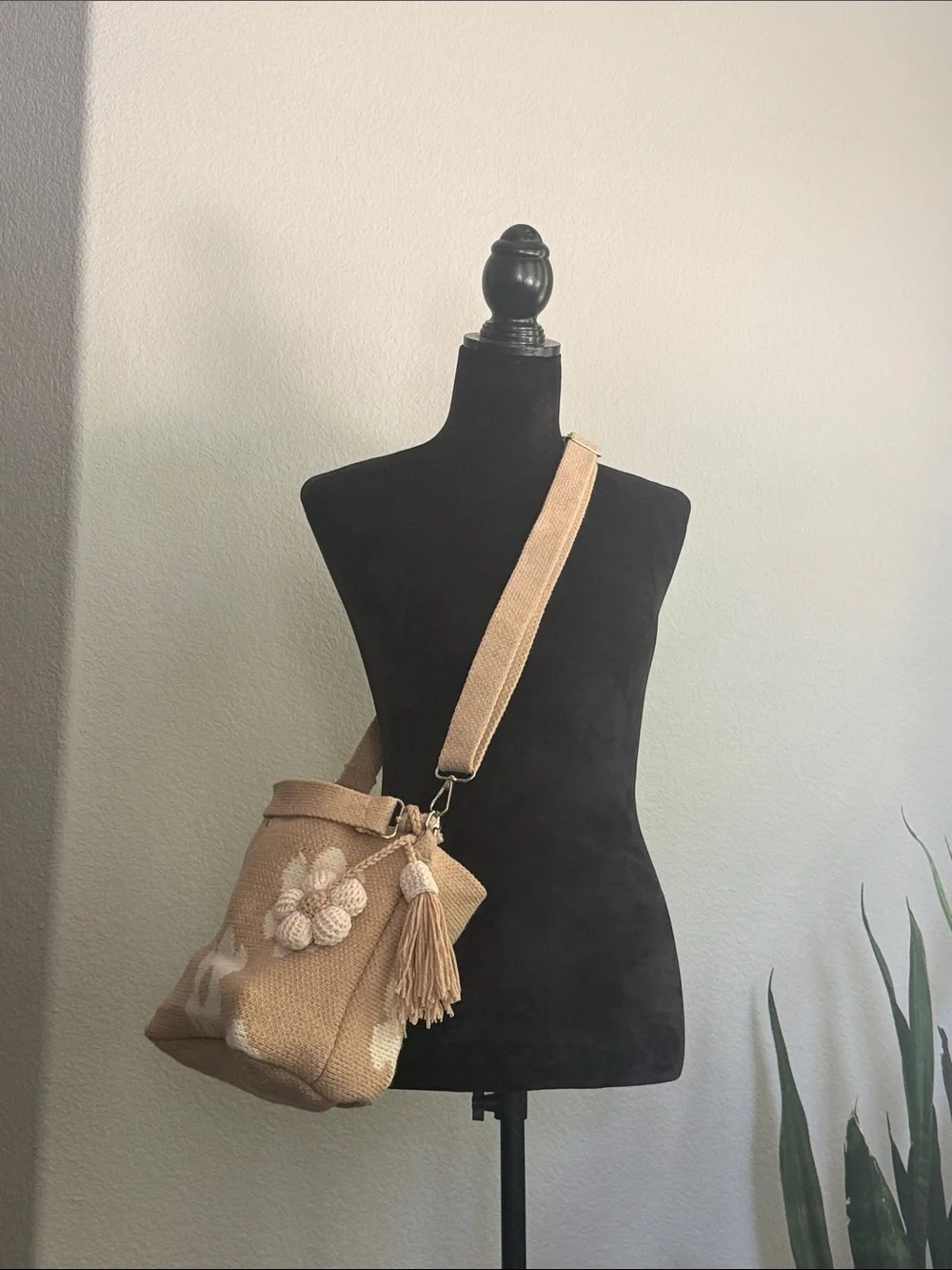 Crochet Flower tote, crossbody/ shoulder